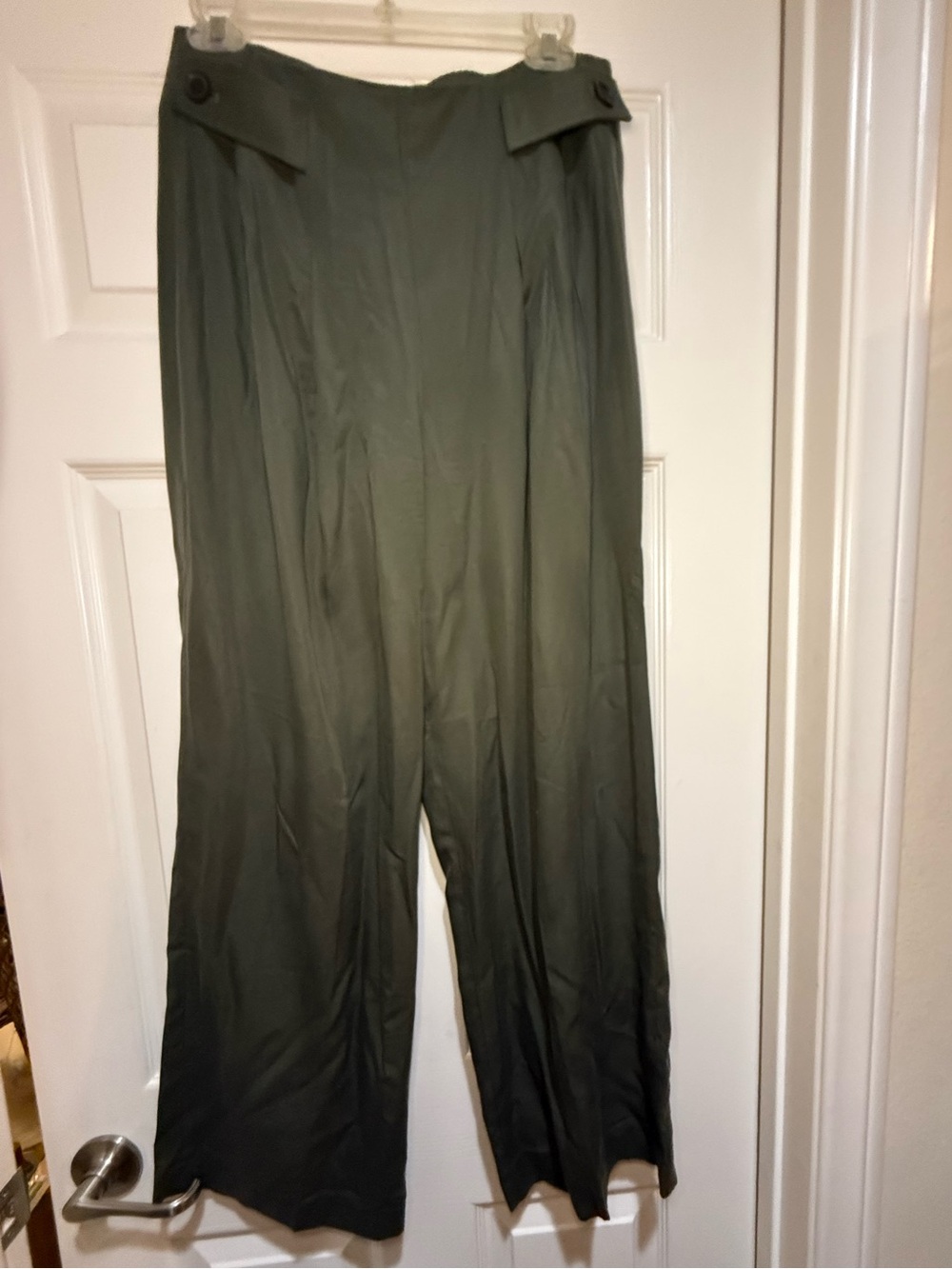 Women’s Banana Republic Wide Leg Dress Pants- High Waisted Olive Green